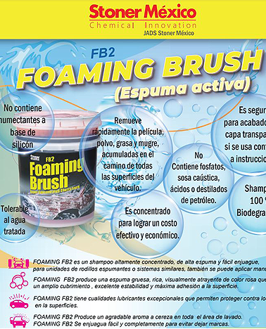 FOAMING Brush FB2 (1Lt Menudeo, - de 25 lt)