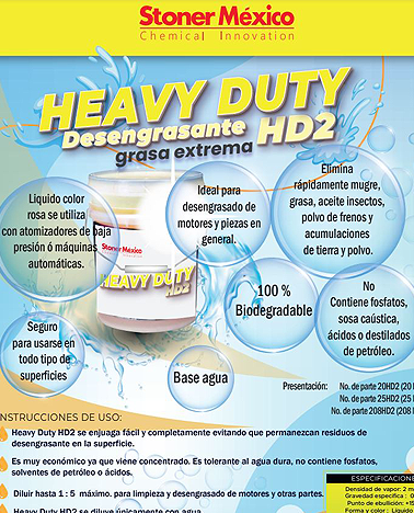 Heavy Duty HD2 (1Lt Mayoreo, + de 25 lt)